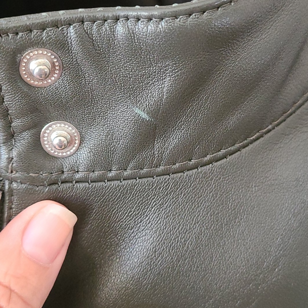 Olsen Leather 2 way zipper jacket - Picture 5 of 6